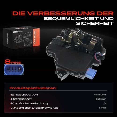 1x Türschloss Vorne Links für Skoda Fabia II Combi Roomster Praktik 1.2L 1.4L 1.6L 1.9L 2009-2010 Bild 1x Türschloss Vorne Links für Skoda Fabia II Combi Roomster Praktik 1.2L 1.4L 1.6L 1.9L 2009-2010