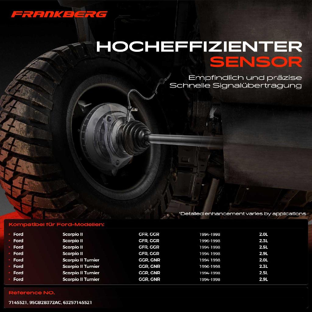 2x ABS Sensor Vorderachse beidseitig für Ford Scorpio II Turnier 2.0L 2.3L 2.5L 2.9L 1994-1998