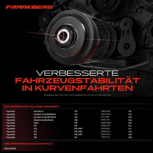 1x Riemenscheibe Kurbelwelle für Hyundai i10 PA i20 PB i30 FD KIA Cee'D JD ED Rio Bild 1x Riemenscheibe Kurbelwelle für Hyundai i10 PA i20 PB i30 FD KIA Cee'D JD ED Rio