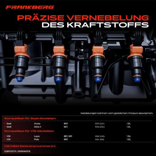 4x Einspritzventil Einspritzdüse für VW Polo Lupo Seat Arosa Ibiza II Bild 4x Einspritzventil Einspritzdüse für VW Polo Lupo Seat Arosa Ibiza II