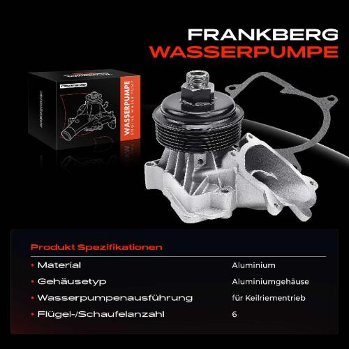 1x Wasserpumpe Kühlwasserpumpe für BMW 3er E46 318d 320d 7er E65 E66 E67 730d X5 E53 2.0L 3.0L Bild 1x Wasserpumpe Kühlwasserpumpe für BMW 3er E46 318d 320d 7er E65 E66 E67 730d X5 E53 2.0L 3.0L