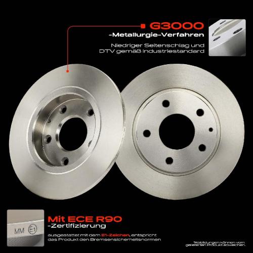 Frankberg 2x Bremsscheiben Hinterachse f r Mazda 3 Schr gheck Stufenheck CX-3 CX-30 Bj ab 2003 Bild Frankberg 2x Bremsscheiben Hinterachse f r Mazda 3 Schr gheck Stufenheck CX-3 CX-30 Bj ab 2003
