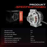 1x Lichtmaschine Generator für Ford Transit V363 FAD FBD FCD FDD FED FFD 2.2L