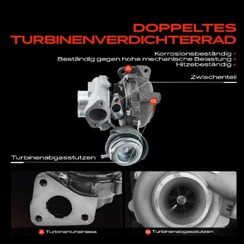 Frankberg 1x Abgasturbolader für Opel Astra H Caravan GTC Kasten/Kombi J Stufenheck Meriva B MPV Zafira Kasten/MPV Bild Frankberg 1x Abgasturbolader für Opel Astra H Caravan GTC Kasten/Kombi J Stufenheck Meriva B MPV Zafira Kasten/MPV