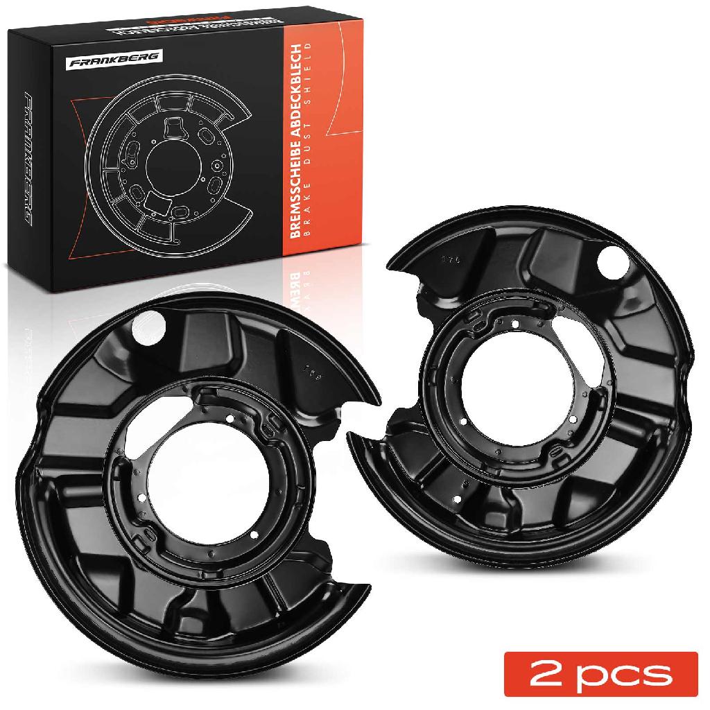 Frankberg 2x Ankerblech Bremsscheibe Hinterachse Beidseitig für Mercedes-Benz 124 Stufenheck C124 W124 W201