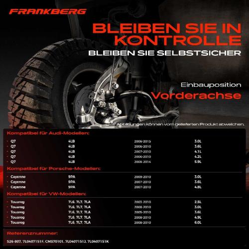 1x Querlenker Vorderachse für VW Touareg Audi Q7 Porsche Cayenne 3.0L 3.6L 4.1L 4.2L 5.9L 4.8L 2003-2015 Bild 1x Querlenker Vorderachse für VW Touareg Audi Q7 Porsche Cayenne 3.0L 3.6L 4.1L 4.2L 5.9L 4.8L 2003-2015