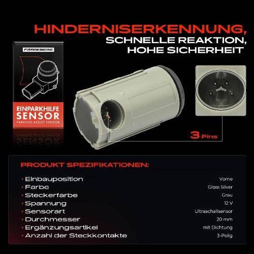 1x Parksensor PDC Sensor Vorne für Mercedes-Benz E-Klasse W210 VF210 S210 E 220 CDI Bild 1x Parksensor PDC Sensor Vorne für Mercedes-Benz E-Klasse W210 VF210 S210 E 220 CDI