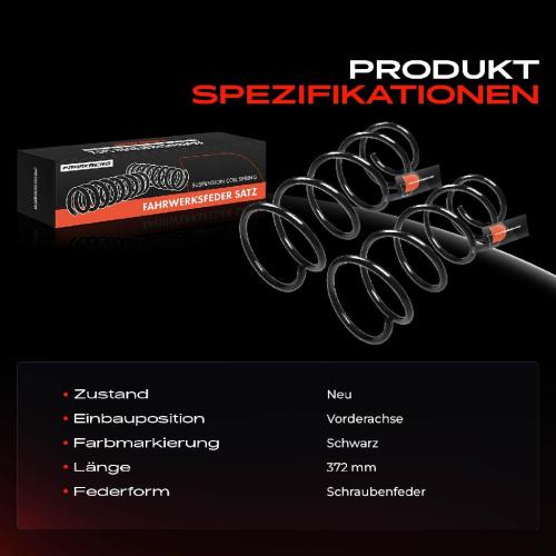 2x Fahrwerksfeder Vorderachse für Nissan Kubistar X80 Renault Kangoo KC0/1 FC0/1 Bj ab 1997 Bild 2x Fahrwerksfeder Vorderachse für Nissan Kubistar X80 Renault Kangoo KC0/1 FC0/1 Bj ab 1997