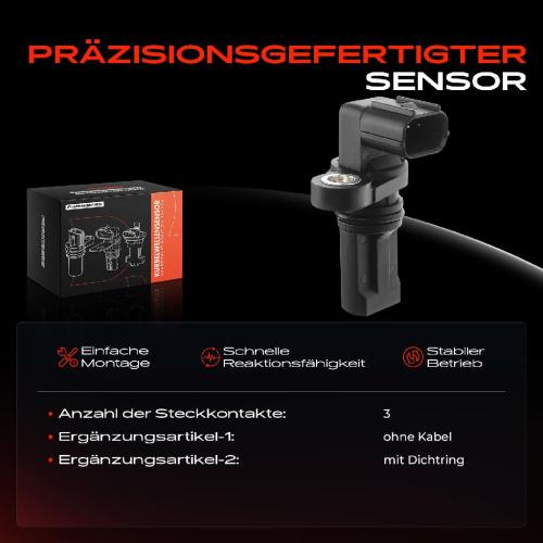 1x Kurbelwellensensor Impulsgeber für Honda CR-Z Civic IX VIII HR-V Insight Jazz III IV 1.3L 1.4L Bild 1x Kurbelwellensensor Impulsgeber für Honda CR-Z Civic IX VIII HR-V Insight Jazz III IV 1.3L 1.4L