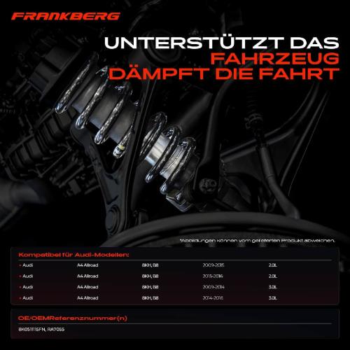 2x Fahrwerksfeder Hinterachse für Audi A4 Allroad 8KH B8 2.0L 3.0L 2009-2016 Bild 2x Fahrwerksfeder Hinterachse für Audi A4 Allroad 8KH B8 2.0L 3.0L 2009-2016