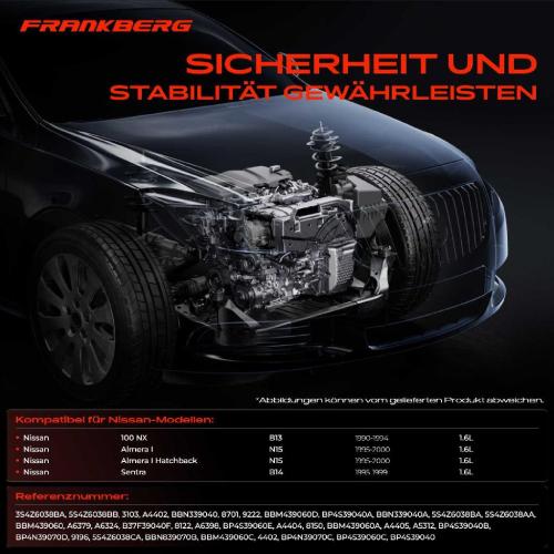 2x Motorlager Getriebelagerlager Vorne und Hinten für Nissan Sentra B14 100 NX B13 Almera I N15 Bild 2x Motorlager Getriebelagerlager Vorne und Hinten für Nissan Sentra B14 100 NX B13 Almera I N15