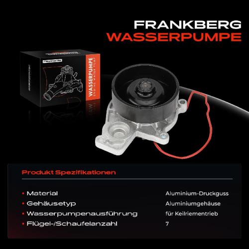 Frankberg 1x Wasserpumpe Kühlwasserpumpe für MINI Mini Cabriolet F55 F56 F57 1.5L Bj ab 2013 Bild Frankberg 1x Wasserpumpe Kühlwasserpumpe für MINI Mini Cabriolet F55 F56 F57 1.5L Bj ab 2013