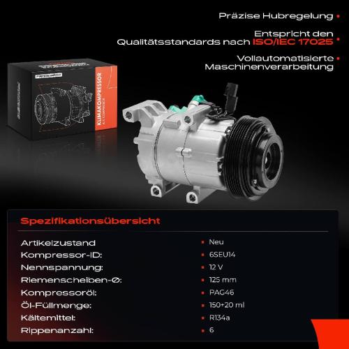 1x Klimakompressor für KIA Soul II PS Hyundai i30 GD Elantra MD UD Bild 1x Klimakompressor für KIA Soul II PS Hyundai i30 GD Elantra MD UD