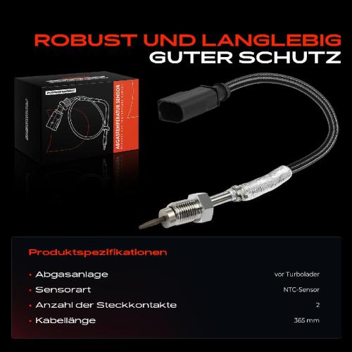 1x Abgastemperatursensor für VW Polo Van Seat Ibiza IV Sportcoupe Skoda Fabia III Kombi Bild 1x Abgastemperatursensor für VW Polo Van Seat Ibiza IV Sportcoupe Skoda Fabia III Kombi