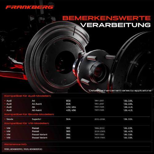 2x Ankerblech Bremsscheibe Vorderachse Beidseitig für VW Passat 3B Audi A4 8D2 A6 Skoda Superb Bild 2x Ankerblech Bremsscheibe Vorderachse Beidseitig für VW Passat 3B Audi A4 8D2 A6 Skoda Superb