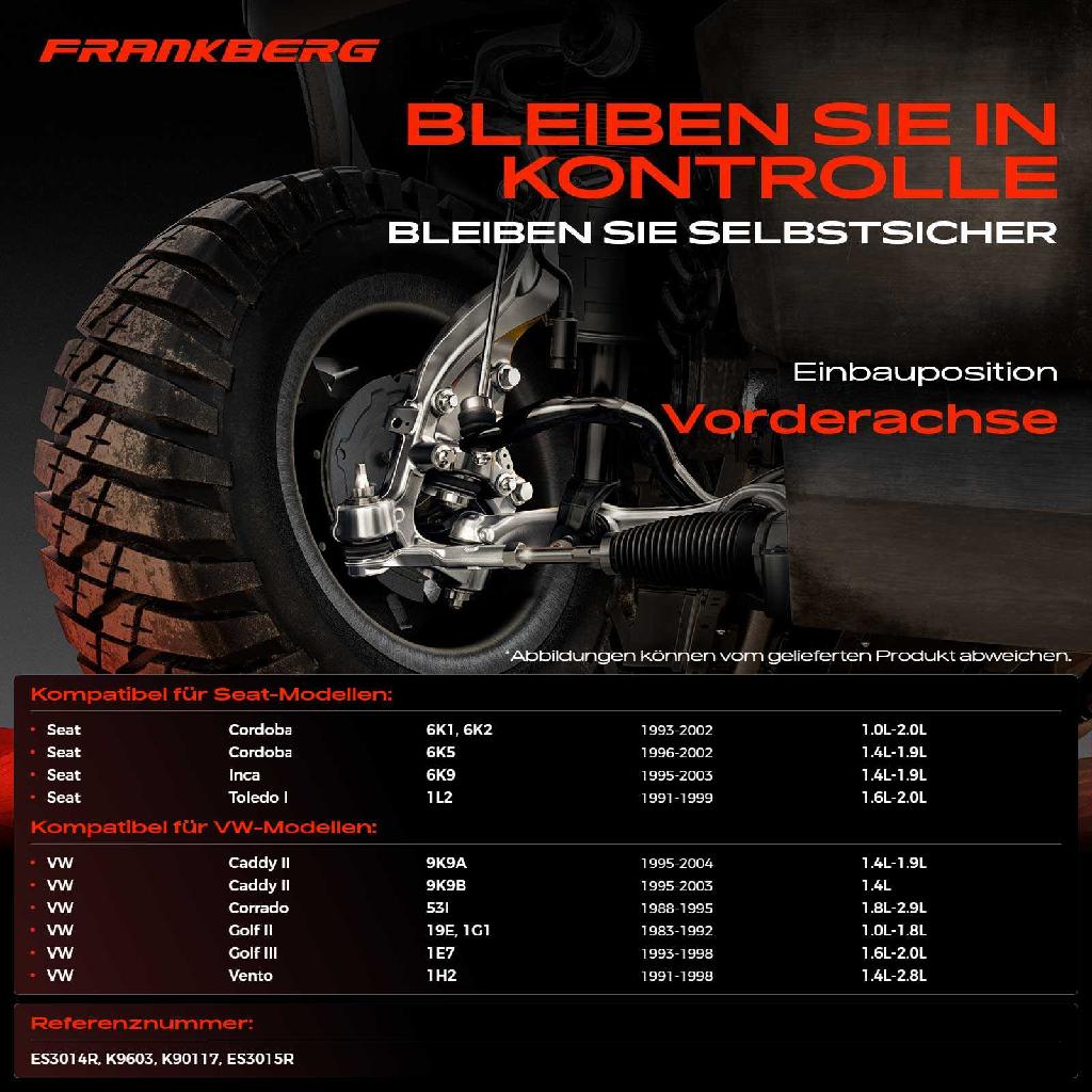 1x Querlenker Satz Vorderachse für VW Polo Classic Vento Passat Caddy MPV Corrado Golf III Cabriolet Variant