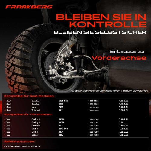 1x Querlenker Satz Vorderachse für VW Polo Classic Vento Passat Caddy MPV Corrado Golf III Cabriolet Variant Bild 1x Querlenker Satz Vorderachse für VW Polo Classic Vento Passat Caddy MPV Corrado Golf III Cabriolet Variant