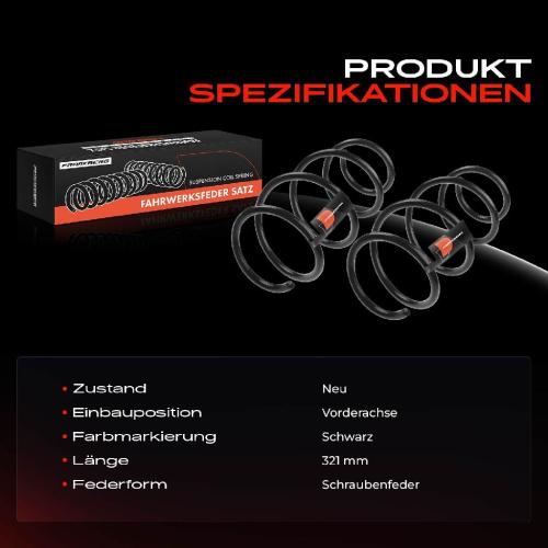 Frankberg 2x Fahrwerksfeder Vorderachse für VW Golf BA5 BV5 Skoda Octavia 5E3 NL3 NR3 5E5 5E6 Bj ab 2012 Bild Frankberg 2x Fahrwerksfeder Vorderachse für VW Golf BA5 BV5 Skoda Octavia 5E3 NL3 NR3 5E5 5E6 Bj ab 2012