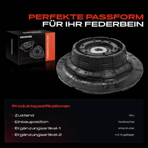 1x Domlager Federbeinstütz lager für VW Transporter V Kasten Pritsche/Fahrgestell Bild 1x Domlager Federbeinstütz lager für VW Transporter V Kasten Pritsche/Fahrgestell