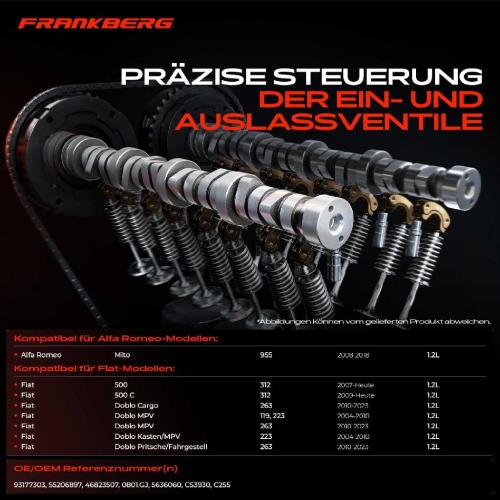 1x Nockenwelle für Alfa Romeo Mito Fiat Doblo Punto 199 Panda 169 Ford Lancia Opel Bild 1x Nockenwelle für Alfa Romeo Mito Fiat Doblo Punto 199 Panda 169 Ford Lancia Opel