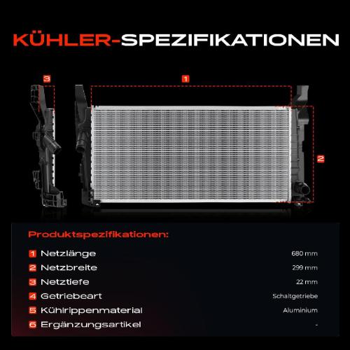 Frankberg 1x Kühler Wasserkühler Motorkühler für BMW F45 F46 F48 F39 F56 F57 F54 F60 Bild Frankberg 1x Kühler Wasserkühler Motorkühler für BMW F45 F46 F48 F39 F56 F57 F54 F60