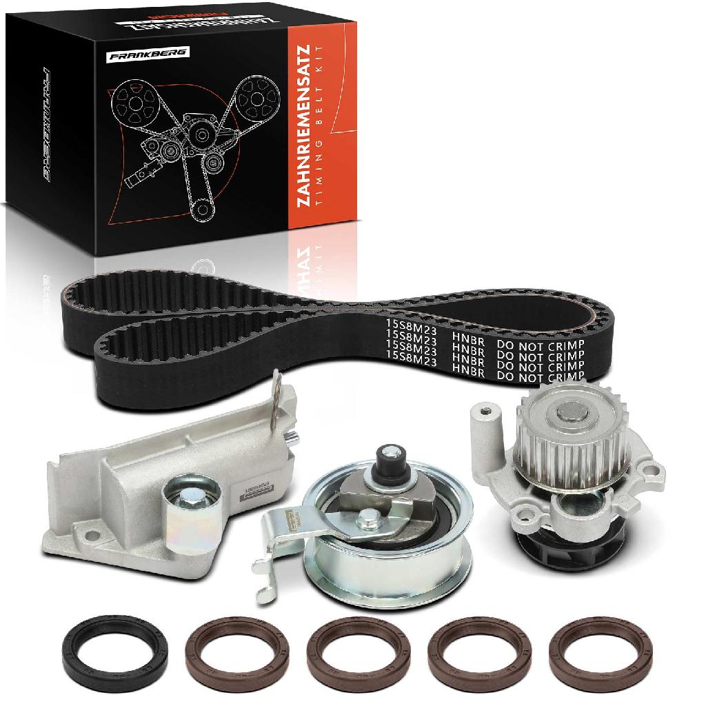 Frankberg 1x Zahnriemensatz Zahnriemen Wasserpumpe für VW Golf VII Audi A3 A6 Q2 Q3 Q5 Skoda