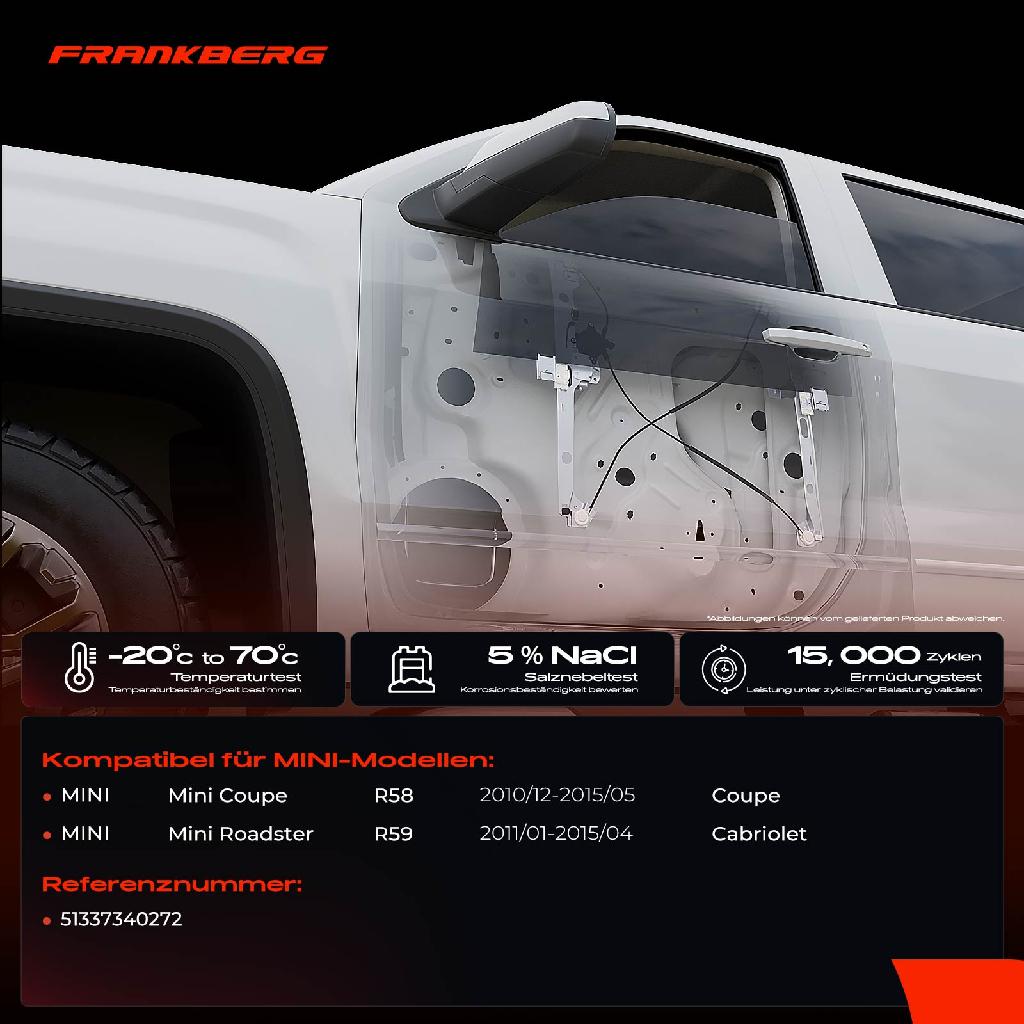 1x Fensterheber Vorne Rechts für MINI R58 Cooper R59 Cooper S