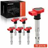Frankberg 6x Zündmodul Zündspule für VW Touareg Audi A4 Avant Cabriolet A5 Sportback A6 Allroad A7 A8 Q5 Q7 R8 Spyder
