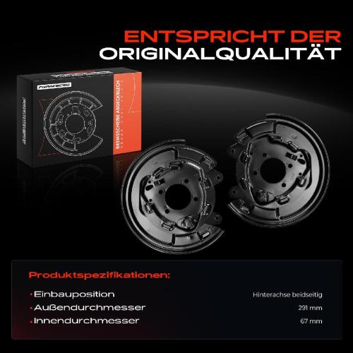 2x Ankerblech Bremsscheibe Hinterachse Beidseitig für Toyota Yaris P1 Yaris Verso P2 1999-2003 Bild 2x Ankerblech Bremsscheibe Hinterachse Beidseitig für Toyota Yaris P1 Yaris Verso P2 1999-2003