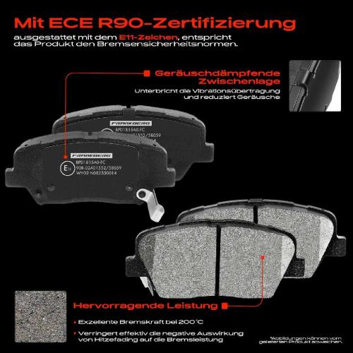 4x Bremsbeläge Vorderachse für Hyundai Elantra Stufenheck i30 Coupe Fastback Hatchback Van Bild 4x Bremsbeläge Vorderachse für Hyundai Elantra Stufenheck i30 Coupe Fastback Hatchback Van