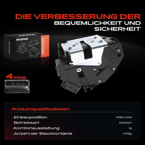 1x Türschloss Hinten Links für Ford Focus III Stufenheck 1.0L 1.5L 1.6L 2.0L 2.3L 2010-2020 Bild 1x Türschloss Hinten Links für Ford Focus III Stufenheck 1.0L 1.5L 1.6L 2.0L 2.3L 2010-2020