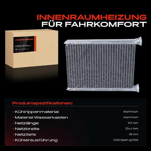 1x Wärmetauscher Innenraumheizung für Renault Megane Scénic Opel Vivaro Fiat 1.6L Bild 1x Wärmetauscher Innenraumheizung für Renault Megane Scénic Opel Vivaro Fiat 1.6L