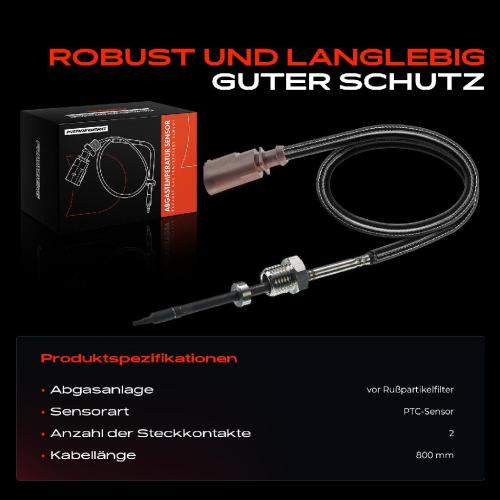 1x Abgastemperatursensor für VW Caddy 2K 2C Sa Touran 1T3 1.6L Bild 1x Abgastemperatursensor für VW Caddy 2K 2C Sa Touran 1T3 1.6L