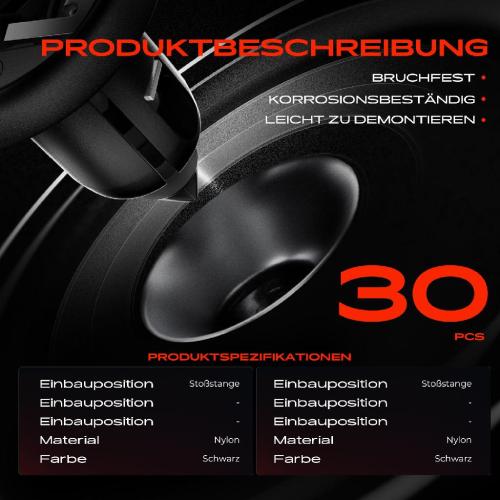 30x Befestigungsclips für Nissan 200 SX Almera Juke Mitsubishi Colt Bild 30x Befestigungsclips für Nissan 200 SX Almera Juke Mitsubishi Colt