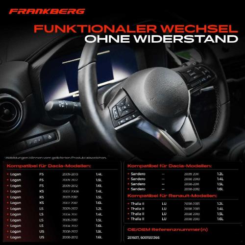 1x Kombischalter Lenkstockschalter für Dacia Logan LS Express MCV KS Renault Thalia 2 LU Bild 1x Kombischalter Lenkstockschalter für Dacia Logan LS Express MCV KS Renault Thalia 2 LU