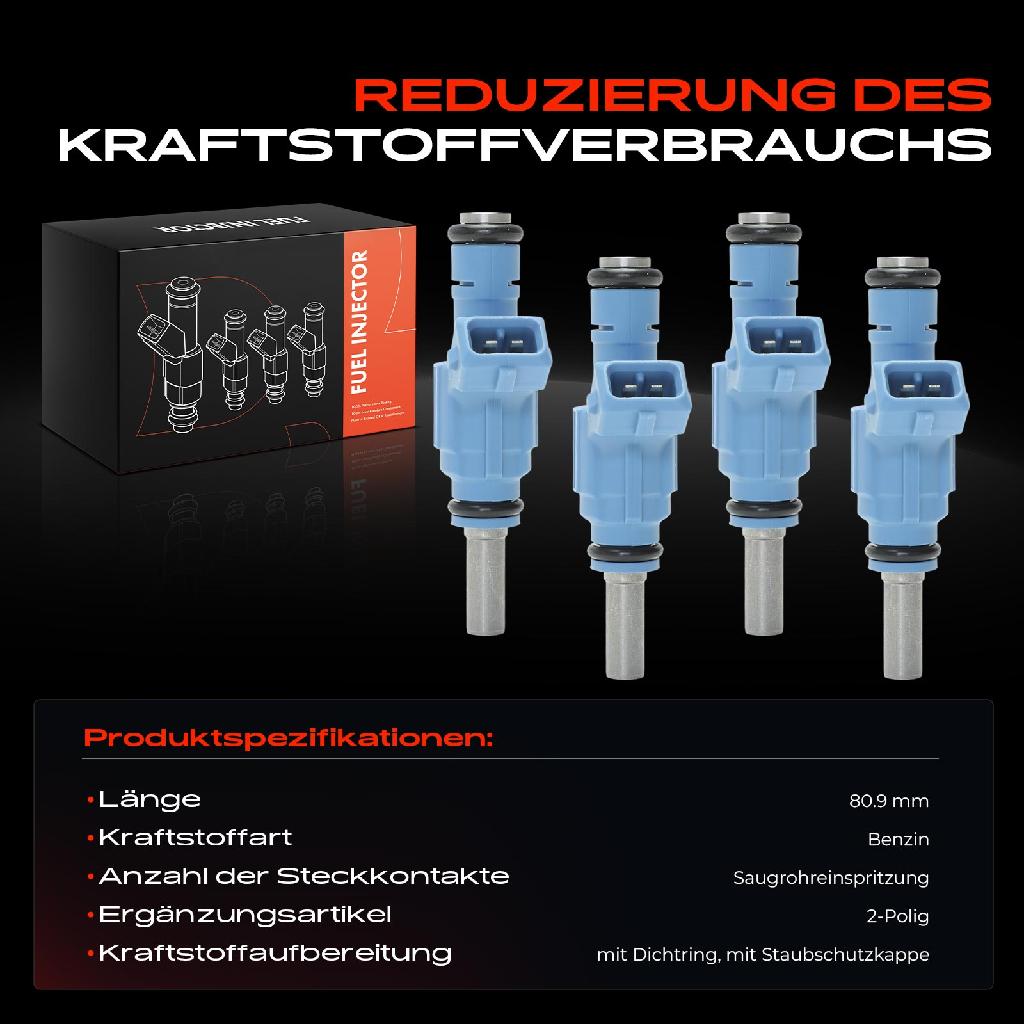 4x Einspritzventil Einspritzdüse für Audi TT 8N3 Roadster 8N9 A3 8L1 1.8L