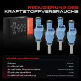 4x Einspritzventil Einspritzdüse für Audi TT 8N3 Roadster 8N9 A3 8L1 1.8L