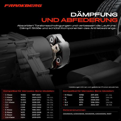 1x Gelenkscheibe Hardyscheibe Kardanwelle für Mercedes-Benz W203 W204 CL203 S203 Bild 1x Gelenkscheibe Hardyscheibe Kardanwelle für Mercedes-Benz W203 W204 CL203 S203