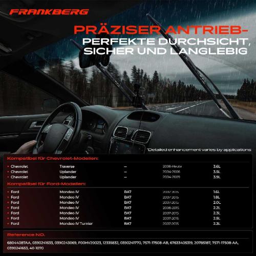 Frankberg 1x Wischermotor Scheibenwischermotor Vorne für Chevrolet Uplander Ford Mondeo IV BA7 Bild Frankberg 1x Wischermotor Scheibenwischermotor Vorne für Chevrolet Uplander Ford Mondeo IV BA7