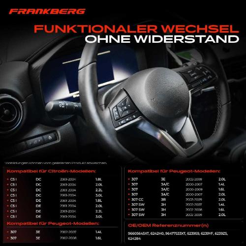 1x Kombischalter Lenkstockschalter für Peugeot 307 3A/C Break 3E SW 3H Citroën C5 I DC Bild 1x Kombischalter Lenkstockschalter für Peugeot 307 3A/C Break 3E SW 3H Citroën C5 I DC