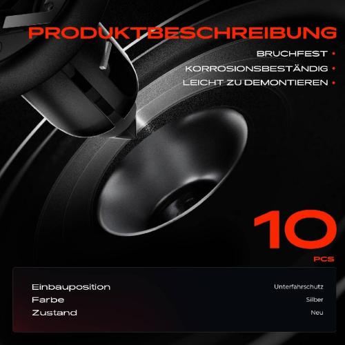10x Befestigungsclips Unterfahrschutz für Mercedes-Benz W202 W203 W204 W168 W124 Bild 10x Befestigungsclips Unterfahrschutz für Mercedes-Benz W202 W203 W204 W168 W124