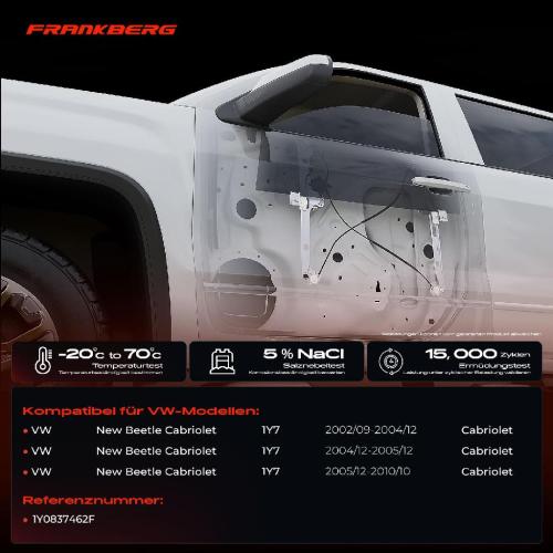 1x Fensterheber Vorne Rechts für VW New Beetle Cabriolet 1Y7 2002-2010 Bild 1x Fensterheber Vorne Rechts für VW New Beetle Cabriolet 1Y7 2002-2010