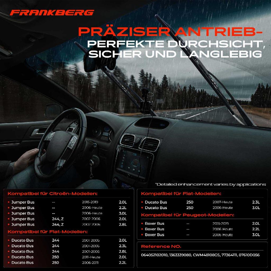 1x Wischermotor Scheibenwischermotor Vorne für Citroën Jumper Fiat Ducato Peugeot