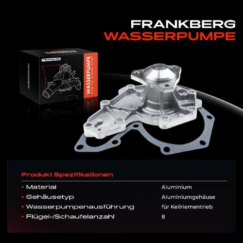 Frankberg 1x Wasserpumpe K hlwasserpumpe f r Renault Clio Megane Laguna Opel Arena Volvo 440 K 460 Mitsubishi Bild Frankberg 1x Wasserpumpe K hlwasserpumpe f r Renault Clio Megane Laguna Opel Arena Volvo 440 K 460 Mitsubishi