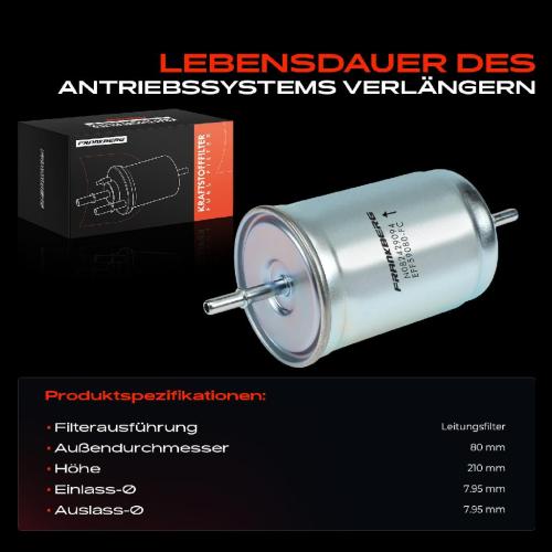 1x Kraftstofffilter für Volvo S40 I S60 I S80 I V40 V70 II Mitsubishi Bild 1x Kraftstofffilter für Volvo S40 I S60 I S80 I V40 V70 II Mitsubishi