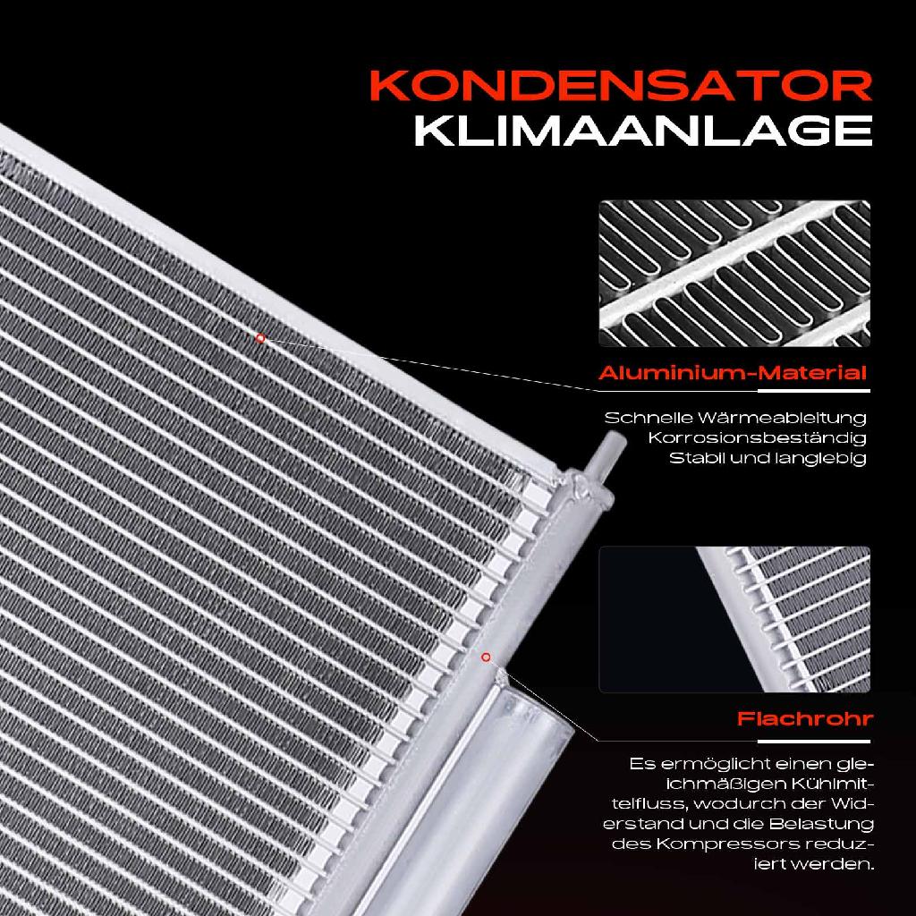 1x Kondensator Klimaanlage für Honda Accord VII Tourer CL CM CN 2.0L 2.4L 2003-2008