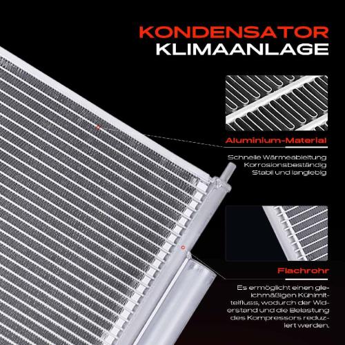 1x Kondensator Klimaanlage für Honda Accord VII Tourer CL CM CN 2.0L 2.4L 2003-2008 Bild 1x Kondensator Klimaanlage für Honda Accord VII Tourer CL CM CN 2.0L 2.4L 2003-2008