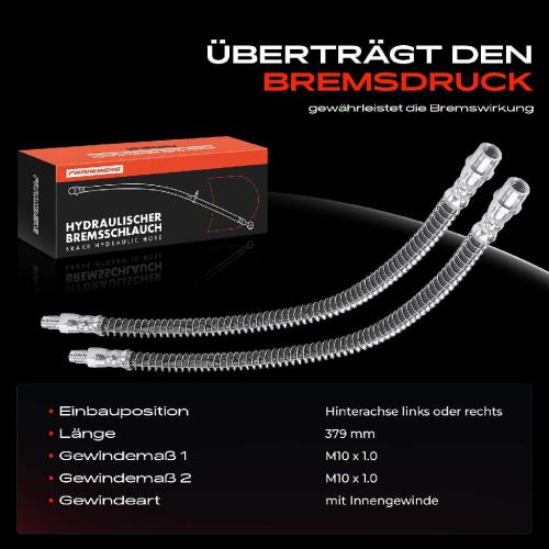 2x Bremsschlauch Bremsschläuche Hinterachse Links oder Rechts für Mercedes-Benz S-Klasse W221 W222 C216 Bild 2x Bremsschlauch Bremsschläuche Hinterachse Links oder Rechts für Mercedes-Benz S-Klasse W221 W222 C216