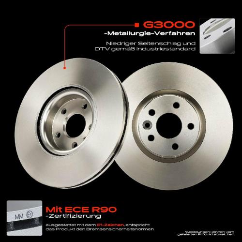 2x Bremsscheiben Vorderachse für Volvo XC60 156 XC60 I Van 2.0L 2.4L 2.5L 3.0L 3.2L 2008-2017 Bild 2x Bremsscheiben Vorderachse für Volvo XC60 156 XC60 I Van 2.0L 2.4L 2.5L 3.0L 3.2L 2008-2017