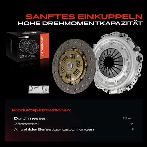 Frankberg 1x Kupplungssatz für Saab 900 II 900 II Cabriolet 900 II Coupe 9-3 YS3D 9-3 Cabriolet 2.0L Bild Frankberg 1x Kupplungssatz für Saab 900 II 900 II Cabriolet 900 II Coupe 9-3 YS3D 9-3 Cabriolet 2.0L